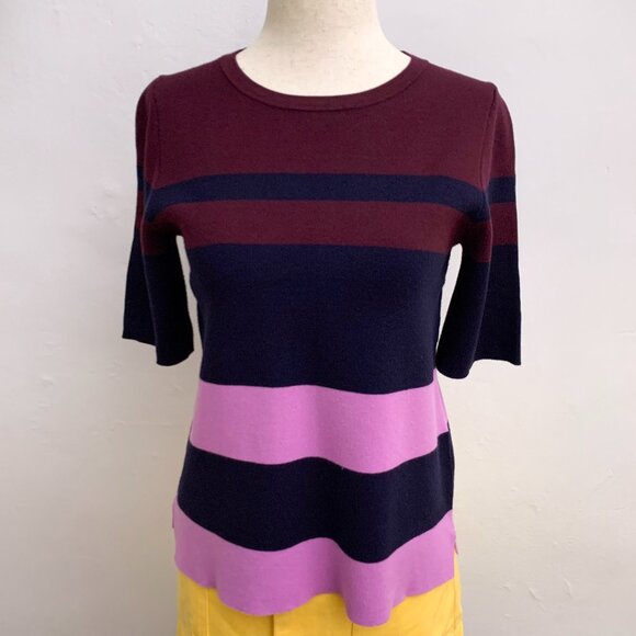 Ann‎ Taylor Striped Knit Top Size XS - Picture 2 of 8